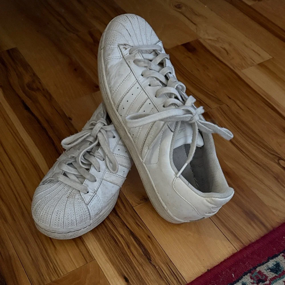 Adidas White Shell Toe Sneakers